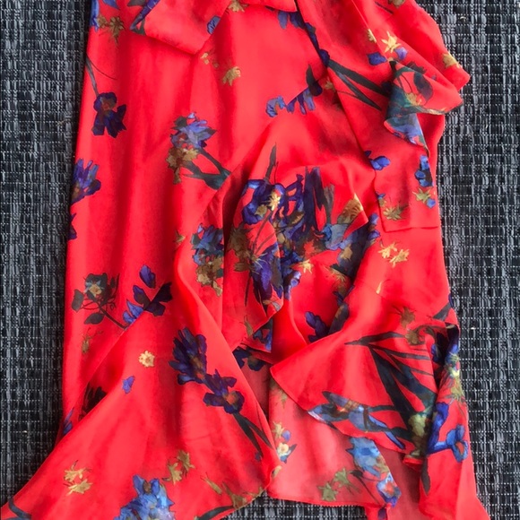 🆕🌹NWT CECE Floral Chiffon Halter Dress 🌹 - Picture 5 of 9
